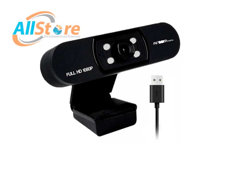 WEB Cam. Vid Conf. Argom ARG-WC-9150BK 1080P Microfono USB2.0 Black