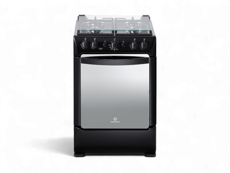 Cocina Indurama Ferrara Maxgrill Zafiro Negro 4Q Gas