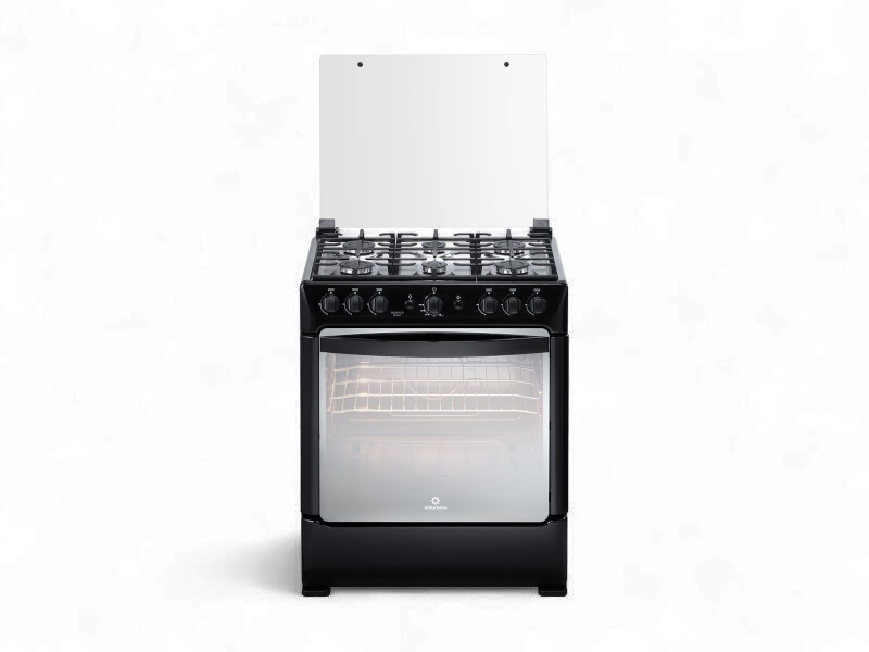 Cocina Indurama Sorrento Maxgrill Zafiro Negro 6Q Gas