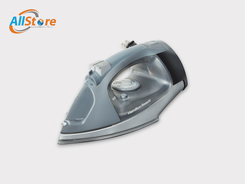 Plancha de ropa Hamilton Beach a vapor retractil cromada