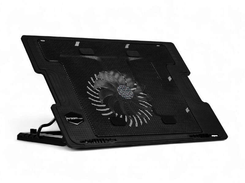 Ventilador Base Enfriamiento ARGOM CF-1594 ajustable BLACK