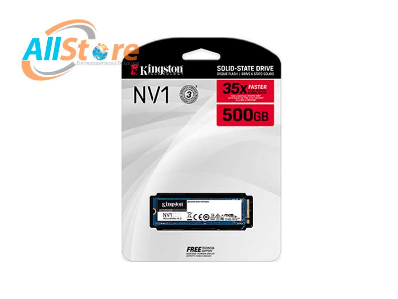 DISCO SSD M.2 KINGSTON 500GB SNVS/500G NV1 NVME M.2 2280 PCI-E 3.0
