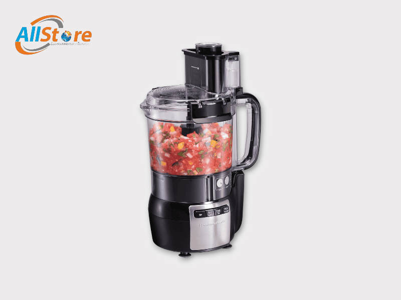Procesador de alimentos Hamilton Beach Stack & Snap de 12 tazas negro