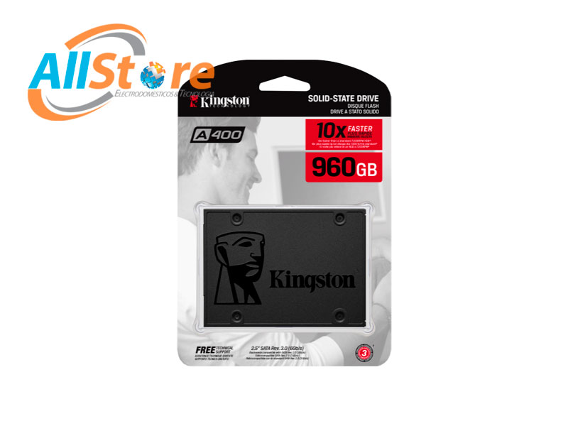 Disco SSD Kingston 960gb A400 Sata 3 2.5inc. For Pc O Notebook 7mm	