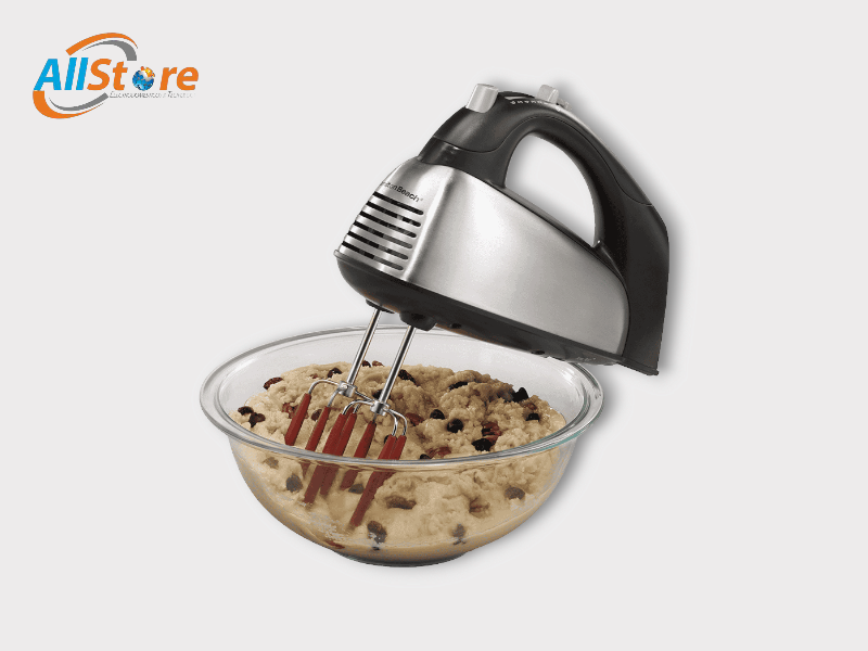 Batidora de mano Hamilton Beach 62637 SoftScrape de 6 velocidades plateada