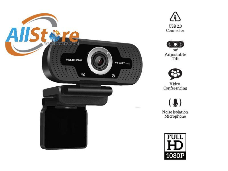 WEB CAM FULL HD 1080P CON MICRÃ?FONO CAM40 ARG-WC-9140BK