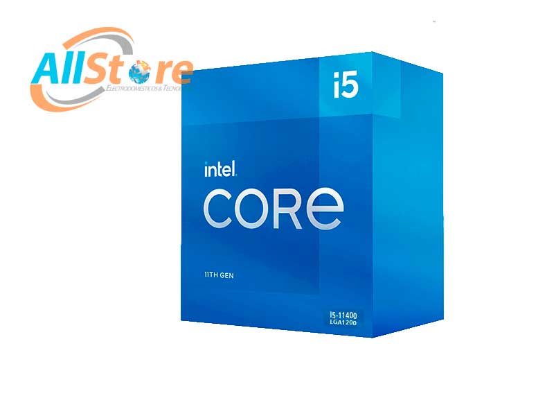 Procesador PROC. INTEL CORE i5-11400 11Gen 2.60-4.40GHz 6Nucleos 12Hilos 12MB DDR4-3200 UHD730 Tray 